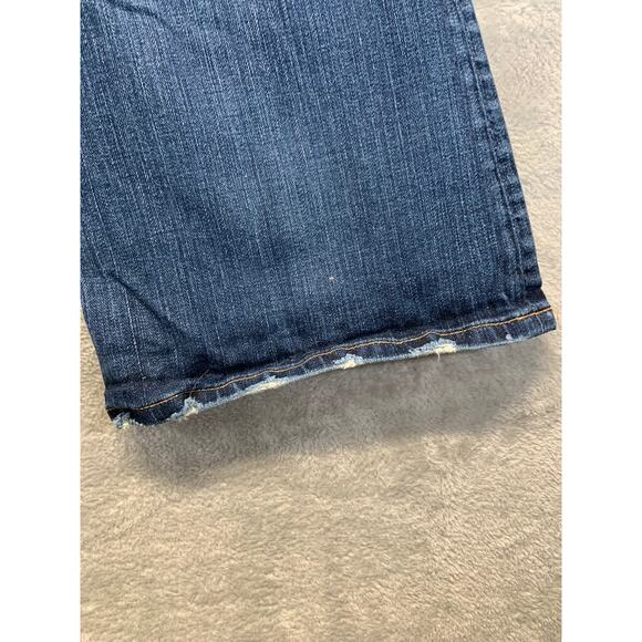 BKE Women's wide Leg Jeans - Blue - Picture 9 of 16